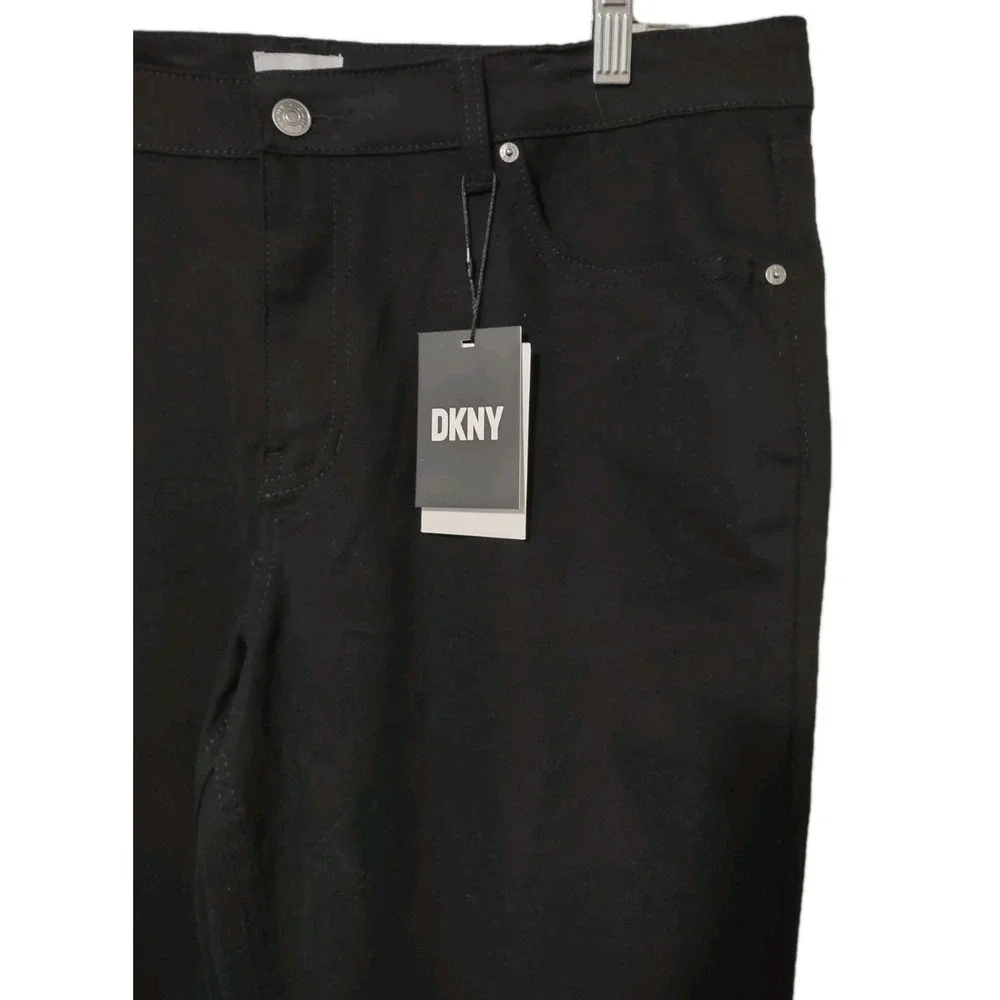 DKNY Pants 36x30 Mens Slim Fit Ultimate Stretch Black Norm Core Streetwear Edgy